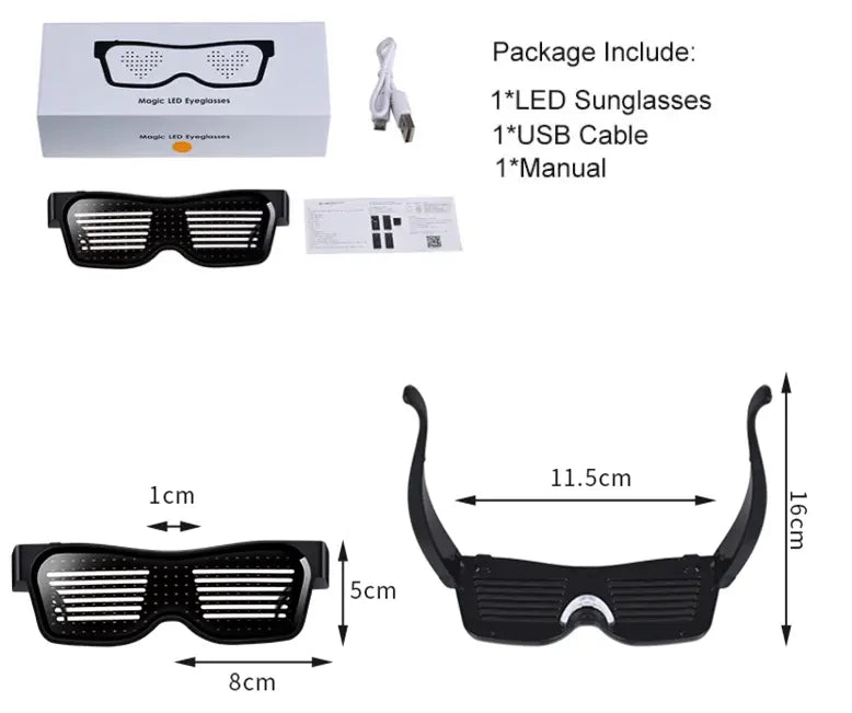 LED Screen Glasses
